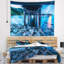 Tapisserie «Under Wood Bridge at Twilight»-28508611