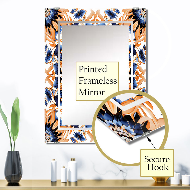 Mayle - Miroir mural à carreaux abstraits décoratifs MIR138064, 32 po x 24 po