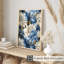 Floral pivoines bleues, impression d'art classique sans cadre-242263207