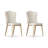 White Solid back side Chair(Set of 2)