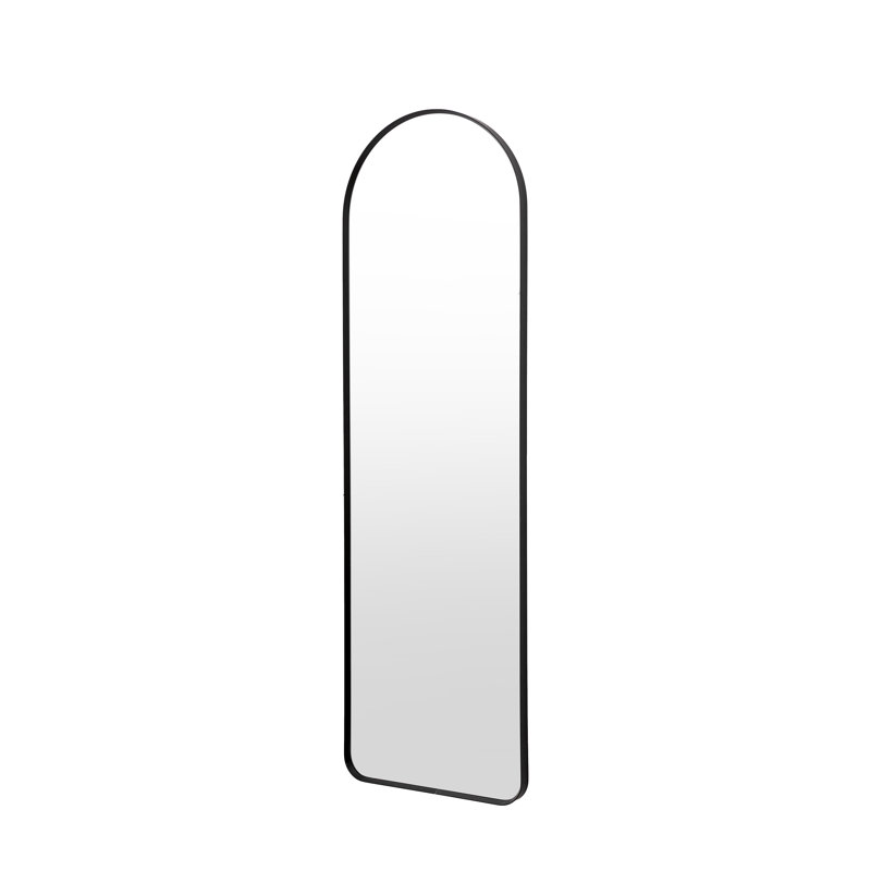 Anna Metal Framed Arch Mirror, Black