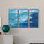 Crashing Waves II - 3 Piece Wrapped Canvas Print Set-883674309