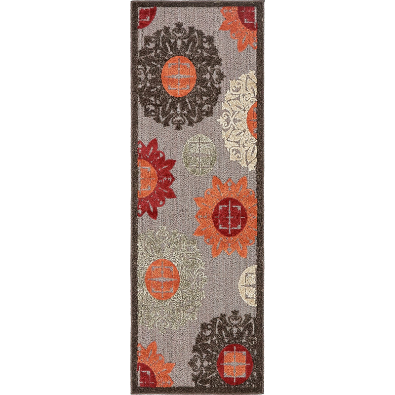 Dalbury Floral Indoor / Outdoor Rug, Runner 2' x 6'1"