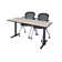 Cain T-Base Training Seminar Table & 2 Cadence Nesting Chairs