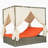 Adjustable Sun Bed With Curtain,High Comfort,With 3 Colors-1857669097