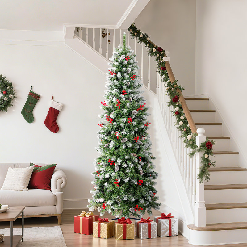 Arbre de Noël artificiel enneigé 6FT, 6FT