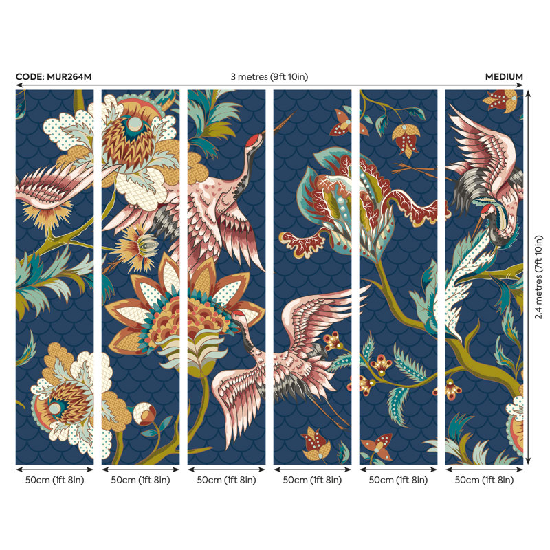 Shelocta Matte Wall Mural, 240cm L x 300cm W