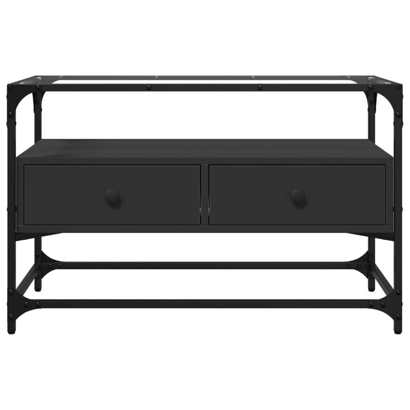 Yes_No_Yes_No_No Unfinished TV Stand, 80cm, Black