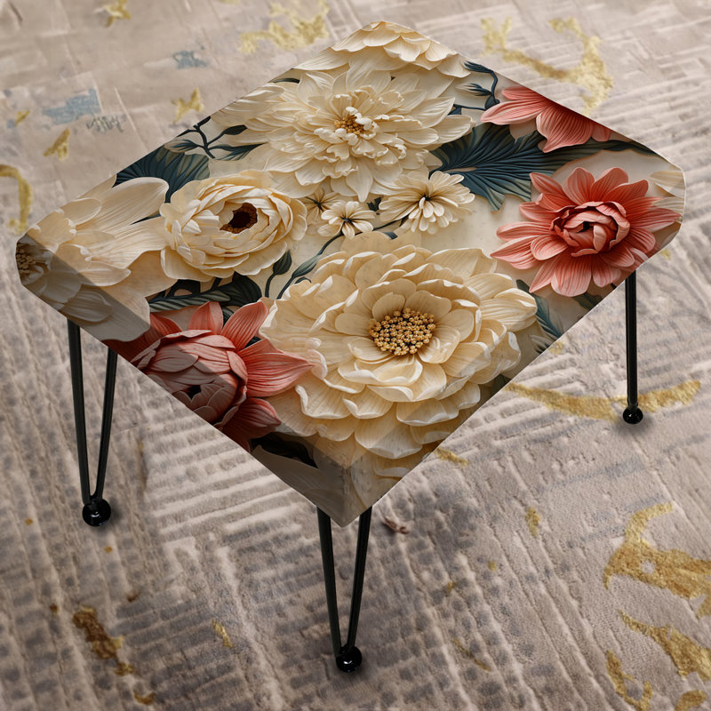 Conteh - Floral Rectangle Ottoman
