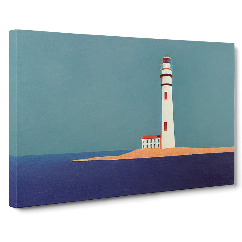 Glorious Lighthouse - Wrapped Canvas, 35cm H x 50cm W x 3cm D