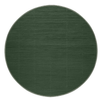 Machine Washable Solid Green Area Rug