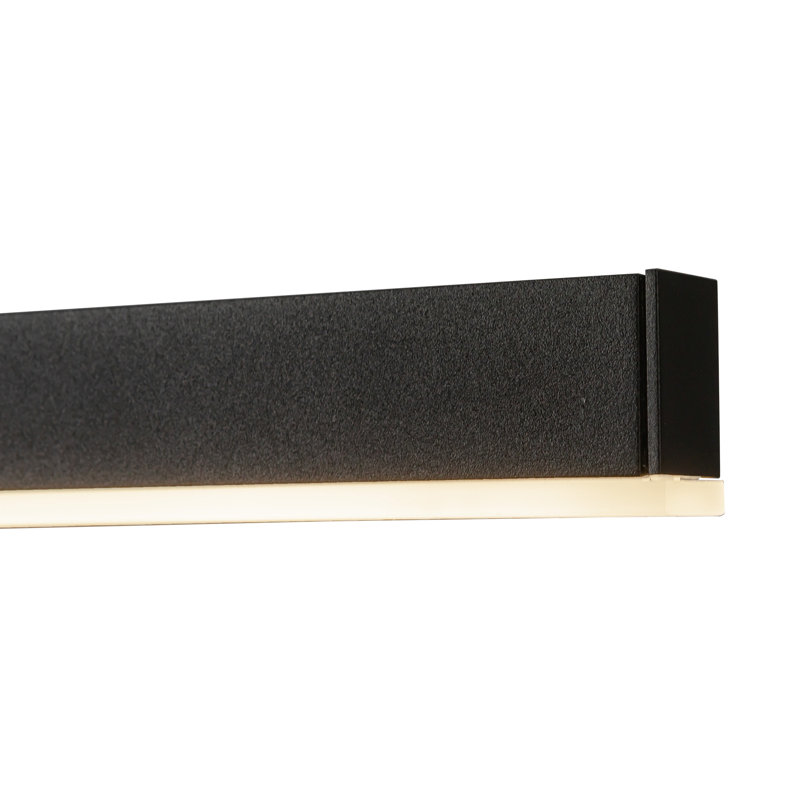 Vega 1 - Light LED Pendant, 122.5" H x 45" W x 1.5" D, Black