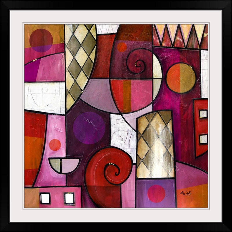 Malveaux «Mosaic» par Brittiney, impression, H 35 po x l 35 po x P 1,5 po, Toile