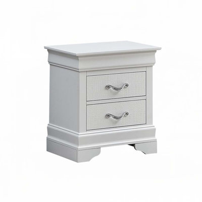 Nightstand In Silver Champagne