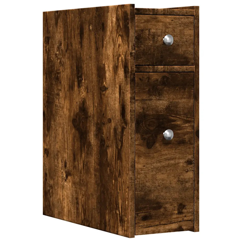 Arsis Bathroom Cabinet, Smoked oak