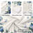Round Table Cloths 60 In, Floral Tablecloth Waterproof, Wrinkle Free Polyester Flower Table Cover For Patio Party