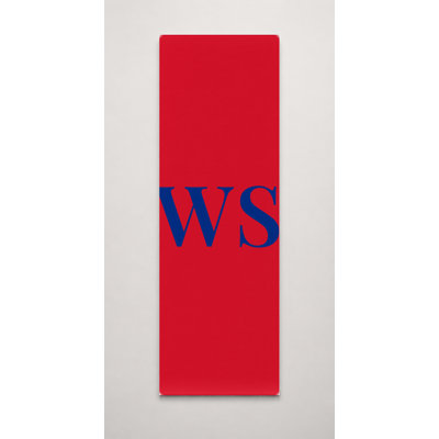 Drapeau mondial des Samoa, monogramme de luxe en diamants — Blanc, rouge, bleu — Grande toile murale