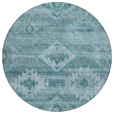 Shanquil Washable Southwestern Indoor / Outdoor Rug