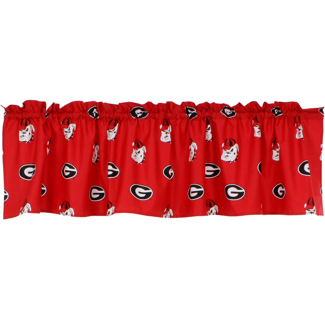 NCAA Tailored Window Valance College Covers