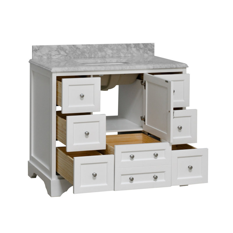Ensemble de meuble-lavabo simple 42 po Tilford, Blanc