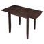 Ensemble de table de salle à manger 3 pièces avec 2 chaises à dossier en X pour petits espaces-82661577