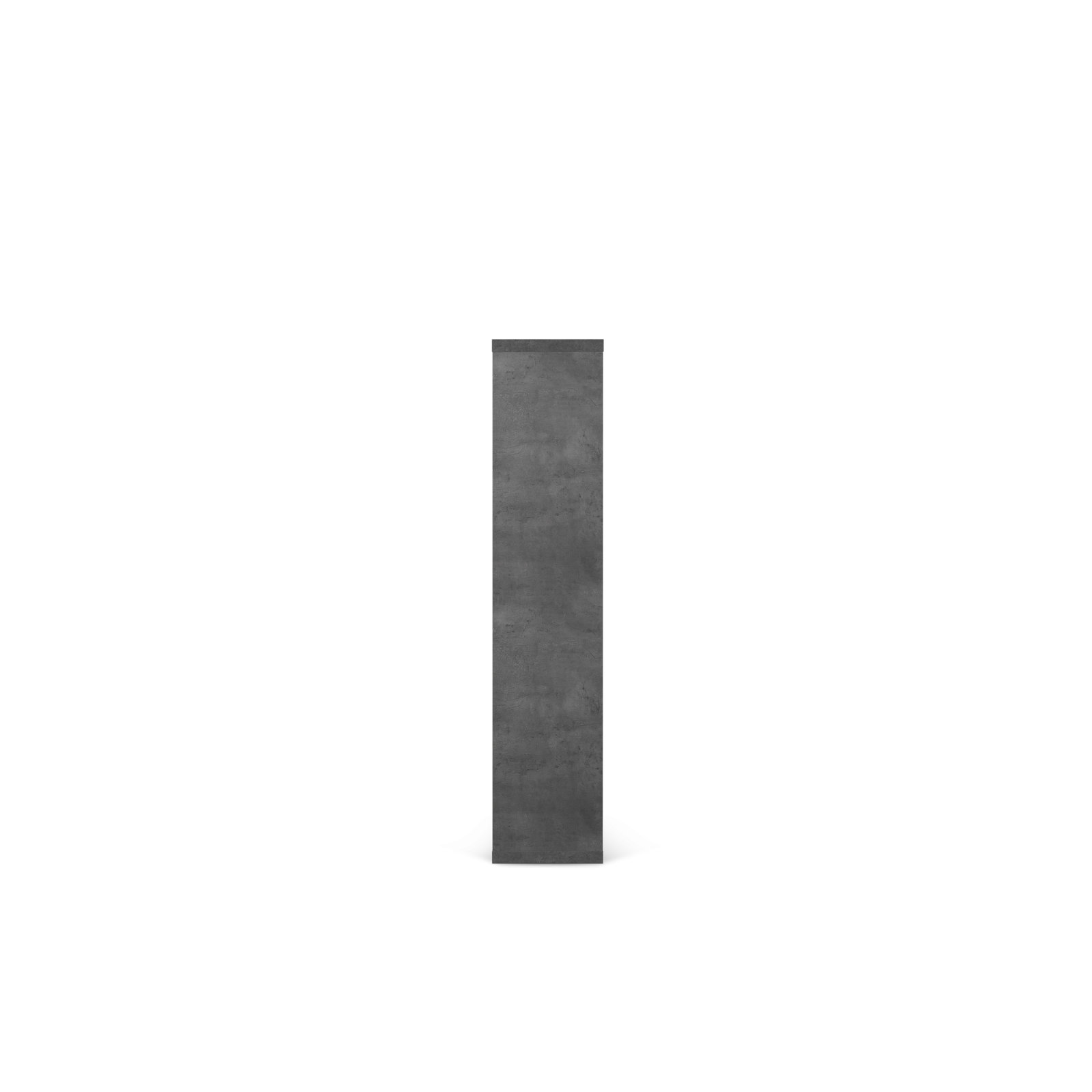Stetson Wood Bookcase, Concrete Gray, (4 Shelves) 63" H x 59" W x 13" D