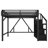 Riott Metal Loft Bed with Storage Stairs, Wardrobe, USB Ports & LED Lighting-122581925-122581923