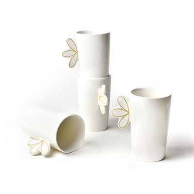 Ensemble de 4 gobelets Deco Gold