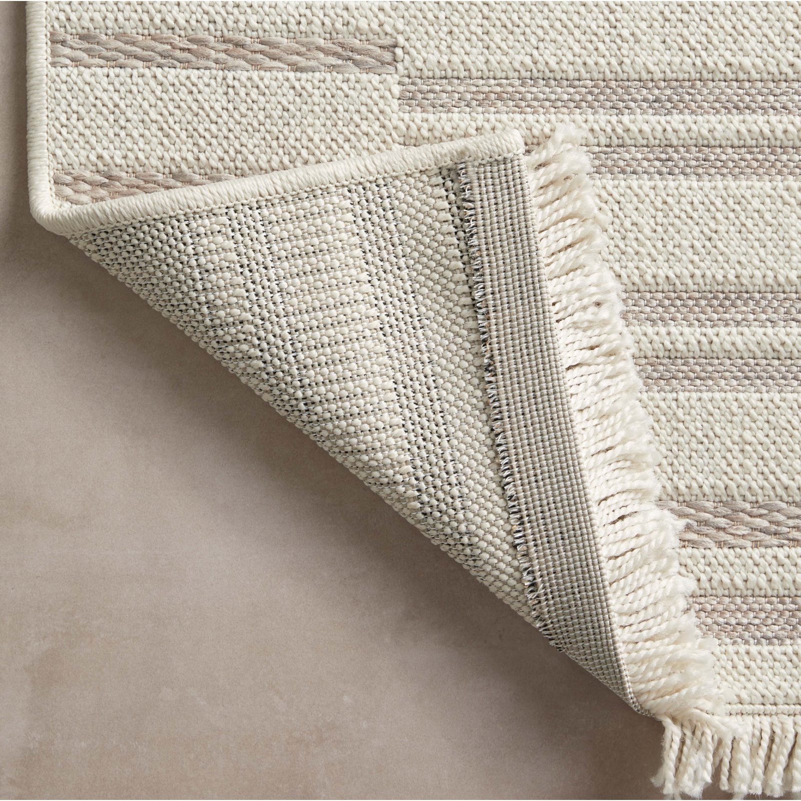 Amber Lewis x Loloi Malibu Brown Beige Geometric Rug, Runner 2'3" x 7'7"