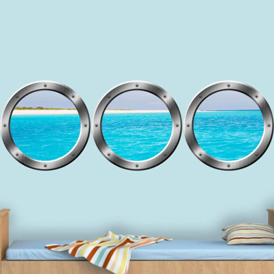Nautical & Beach Non-Wall Damaging Wall Decal