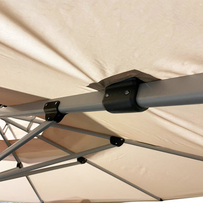 Auvent de remplacement compatible avec le parasol rond à feuilles mauves ZYLRR11 - Riplock 500