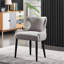 Ricky Modern Velvet Dining Chairs - Ergonomic Upholstered Curved Back with Solid Wooden Legs - Side Chair for Office Kitchen Living Room Dining Room-96021046-30344459
