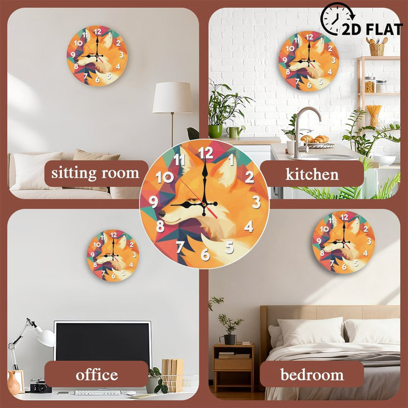 Horloge murale Fox