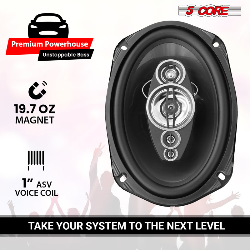 Haut-parleur coaxial audio 5 voies 6x9