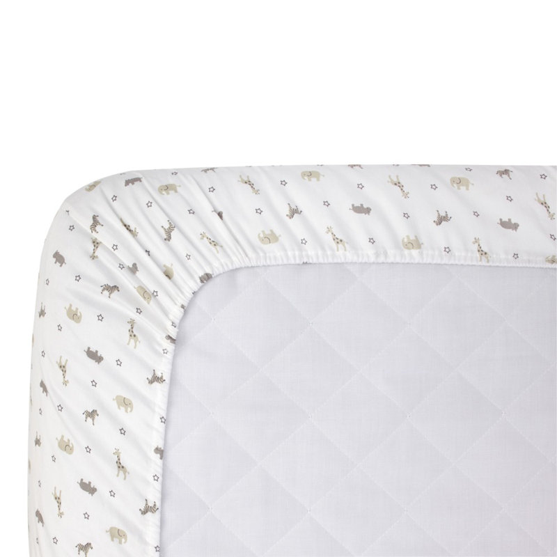 Animals - Piece Standard Crib Fitted Sheet