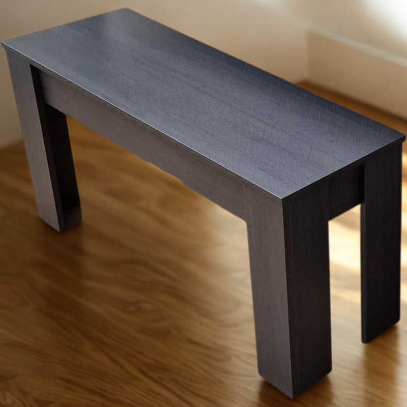 Dining Wooden Bench, Charcoal Grey