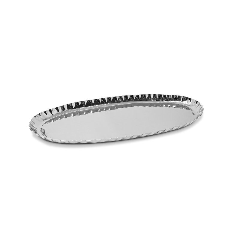 Plateau oblong 17,5 po Everly Quinn, Argent