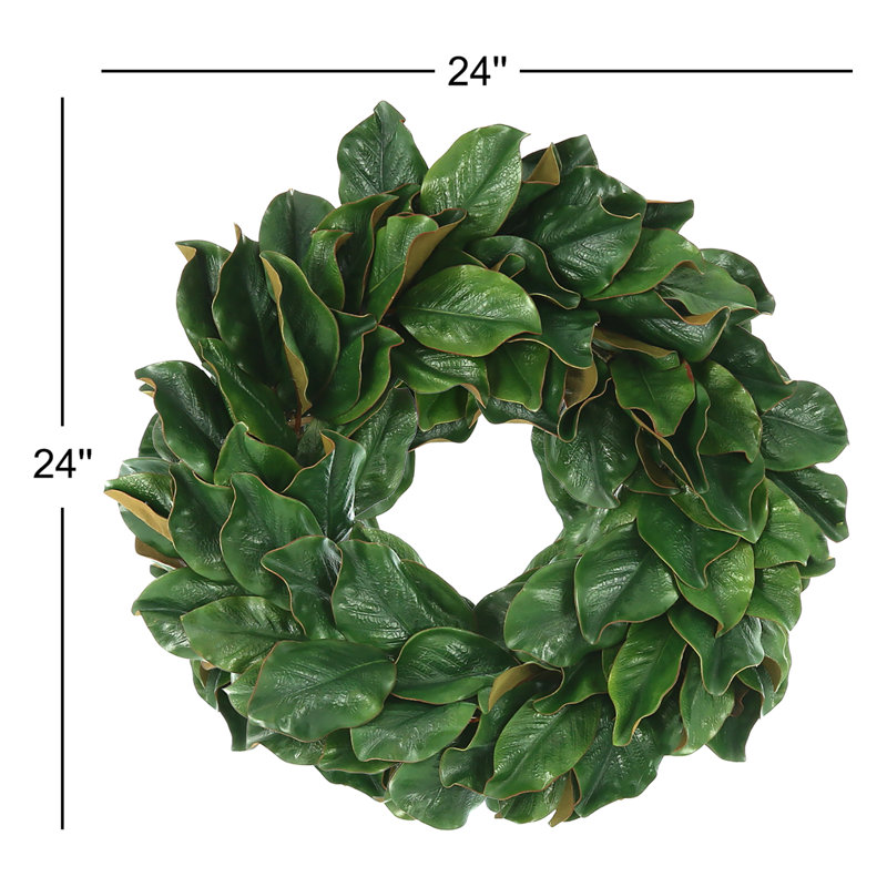 24" Magnolia Leaf Wreath