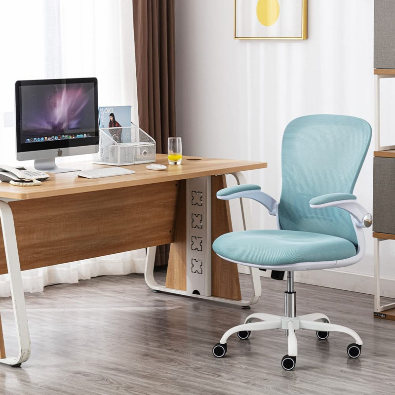Inbox Zero Office Chair, Blue, White