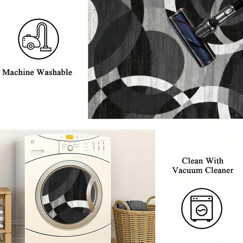 Geometric Pattern Area Rug, Soft And Lightweight, Suitable For All Seasons, Easy To Maintain And Easy To Clean, Machine Washable Carpet Floor Mat, Suitable For Living Room, Bedroom, Dining Room, Balcony, Office, Room Decor, Home Decor, Outdoor Decor