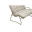 Canapés confortables de patio, causeuse moderne de cadre en acier pour le patio à la maison