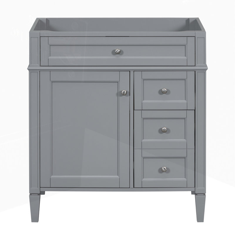 Bathroom Vanity Storage Cabinet without Top Sink with 2 Drawers and a Tip-out Drawer