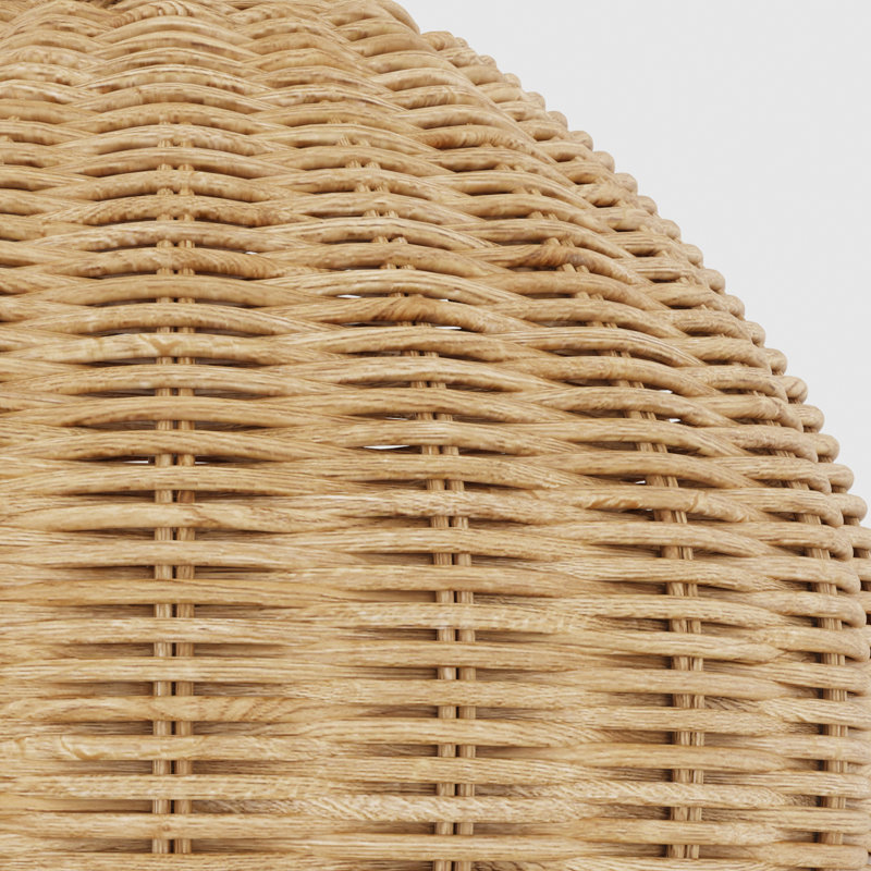 Anson 22'' Rattan Metal Table Lamp Set
