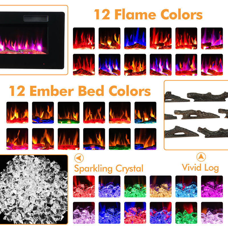 Cattalina 68'' W Electric Fireplace