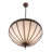 Meyda Tiffany & Stained Glass 3 - Light Craftsman Brown Unique/Statement Pendant
