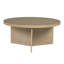 Table basse ronde grège récupéré