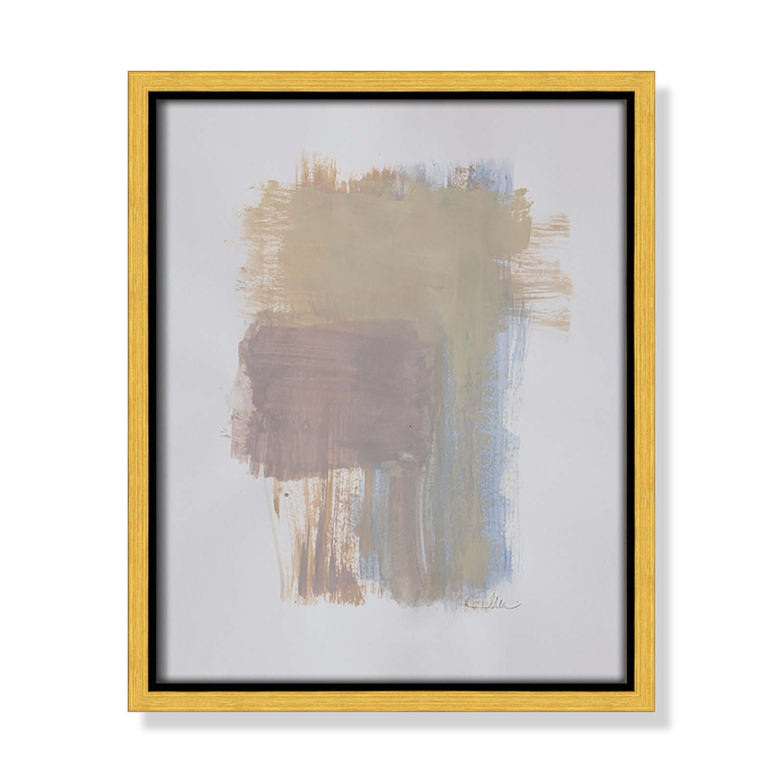 Esmeray "Powder Room Wash I" Print by Filippo Ioco, 11.5" H x 9.5" W x 2" D, Gold Framed