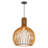 1-Light Pendant Light Wood Black-587291982