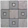 Natural Splendour 4" x 4" Natural Stone and Travertine Mosaic Tile in Grey and Tan