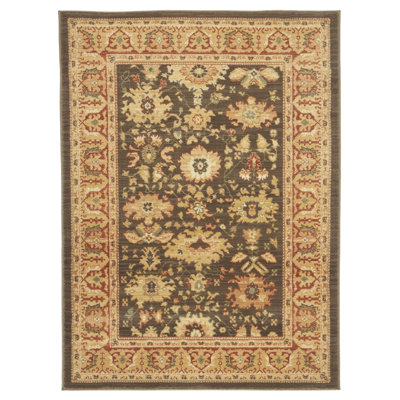 Tapis brun / rouille en polypropylène tissé à la machine Lauren Ralph Lauren Nellwyn